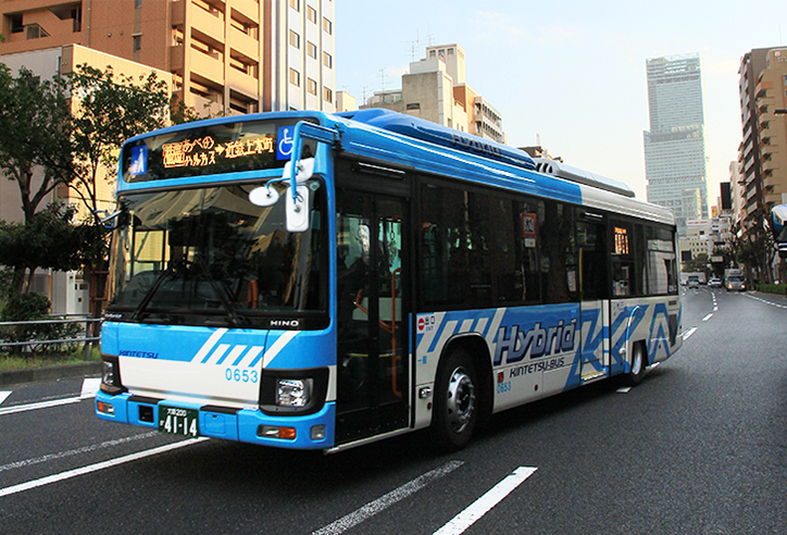 導入したハイブリッドバス