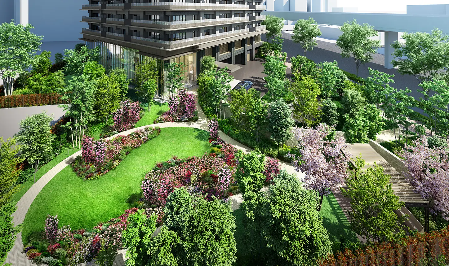 NAGOYA the TOWER 外観・ランドスケープ（完成イメージ）