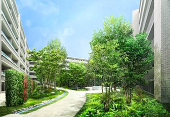 せせらぎの中庭完成予想図