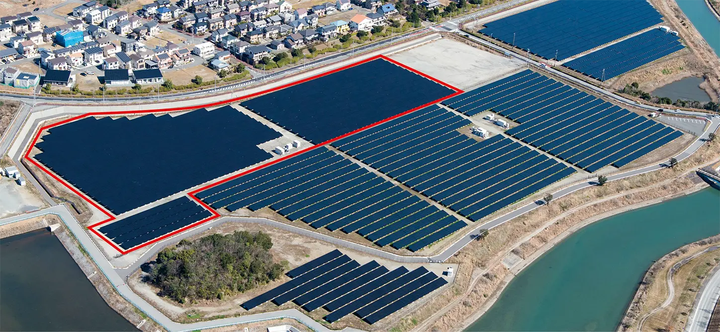 今回、属性情報（トラッキング）を付与された伊勢二見メガソーラー光の街第3発電所