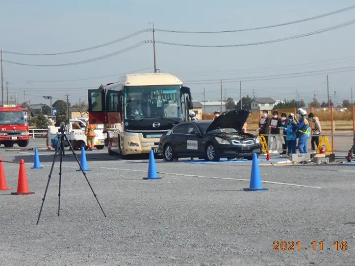 合同防災訓練の様子