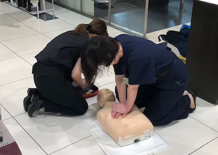 防火・防災訓練の様子