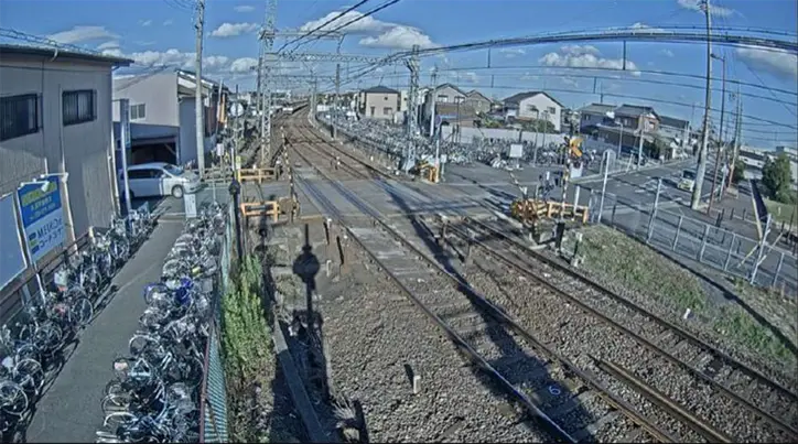 踏切監視カメラの映像