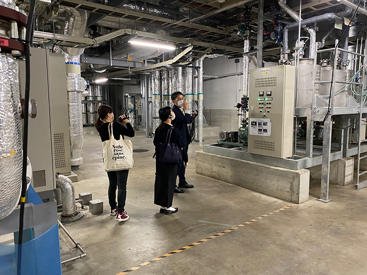 あべのハルカスの設備見学（バイオガス発電など）