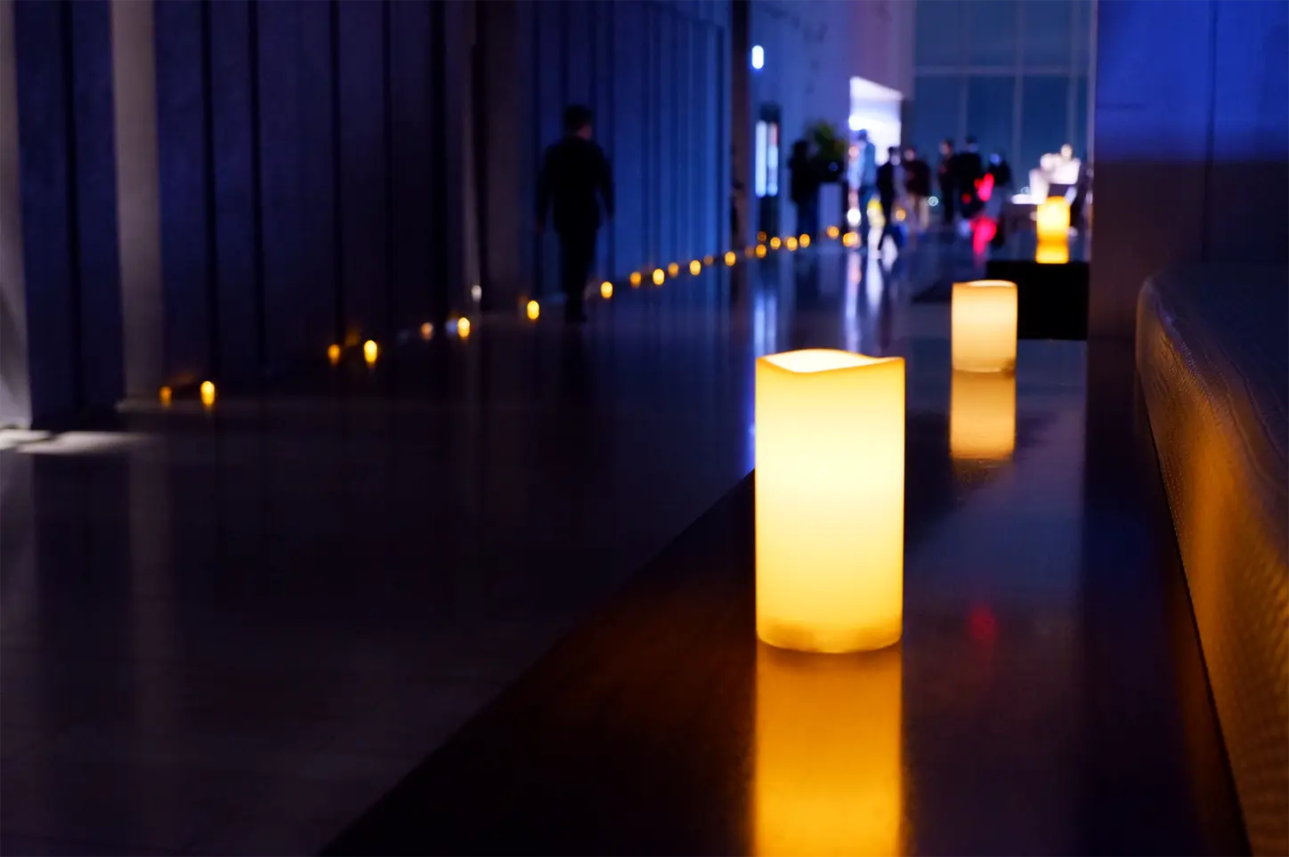 実施時のロビーの様子