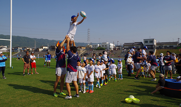 ラグビー体験（東大阪市民ふれあい祭り）