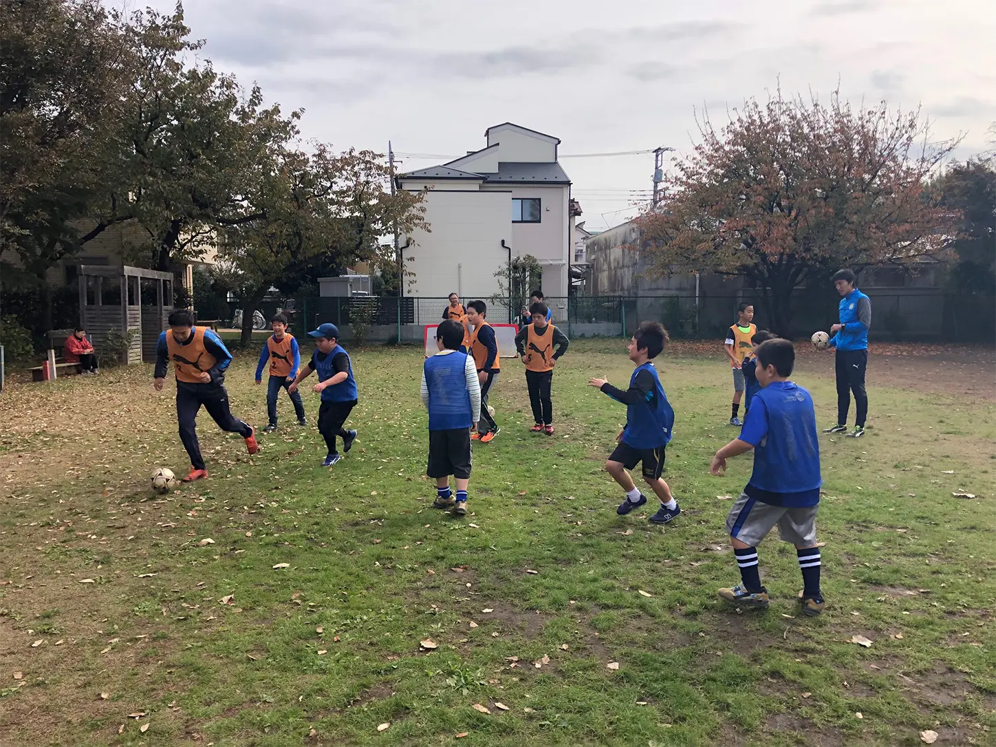 サッカークリニックの様子