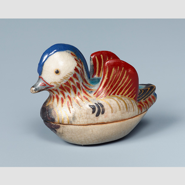 色絵おしどり香合