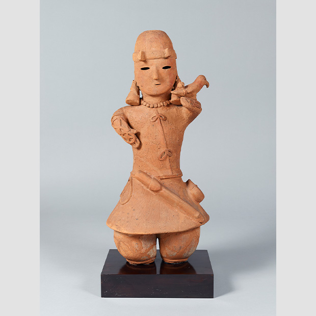 埴輪 鷹狩男子像