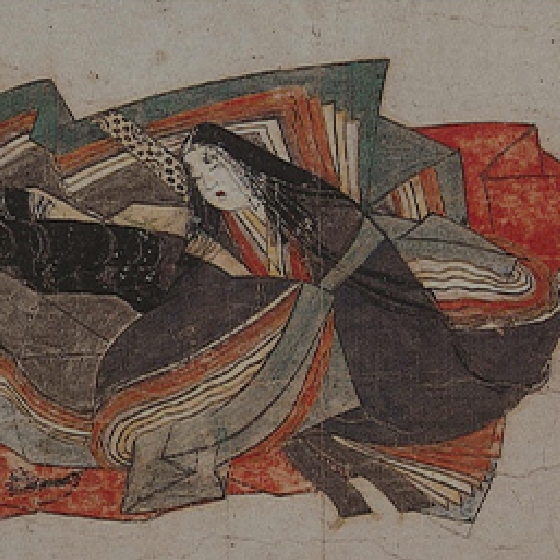 小大君像　佐竹本三十六歌仙絵断簡