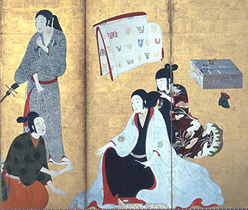 国宝 婦女遊楽図屏風（松浦屏風）（右隻）