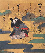 伊勢物語図色紙　六段芥川　伝俵屋宗達筆